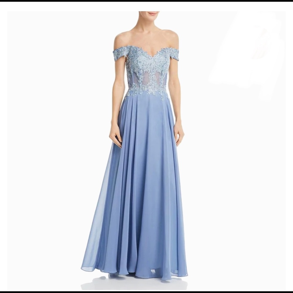 AVERY G  Embellished lace formal dress